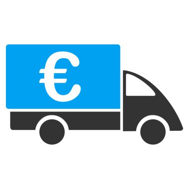 Euro Collector Car Flat Vektör Simgesi