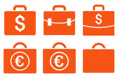 İş büyük düz vektör simgeler