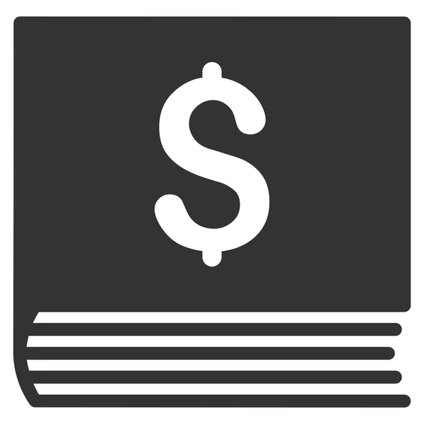 Bevételi számlakönyv lapos Vector Icon — Stock Vector