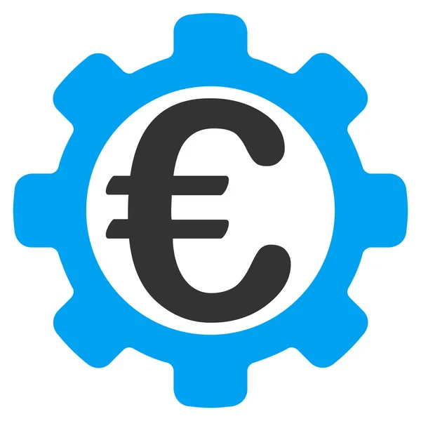 Euro Options Flat Vector Icon - Stok Vektor