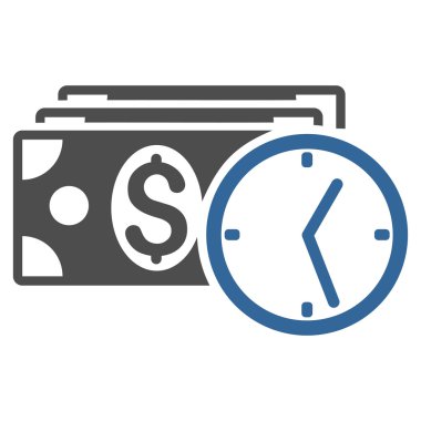 Kredi düz vektör simgesi