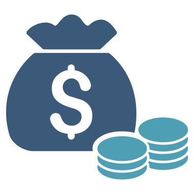 para çantası düz vektör simgesi