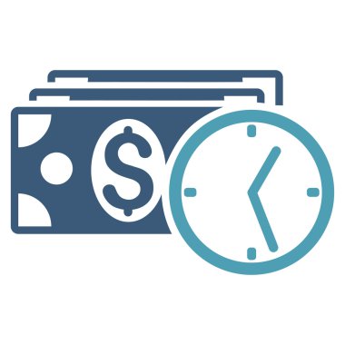 Kredi düz vektör simgesi