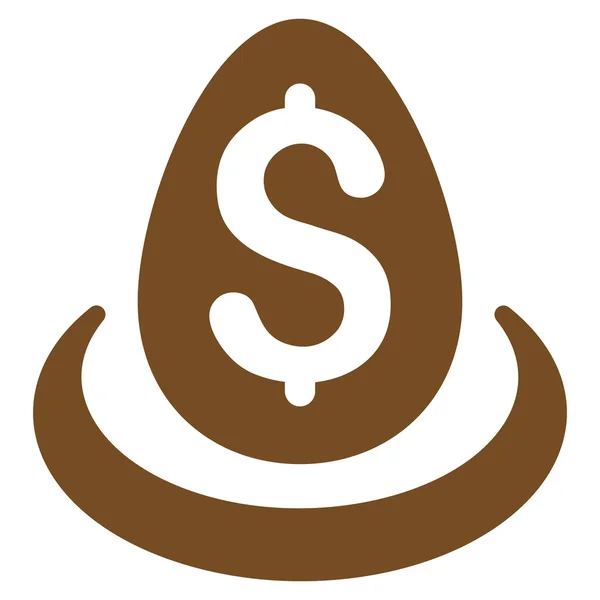 Dollar Deposit ei platte Vector Icon — Stockvector