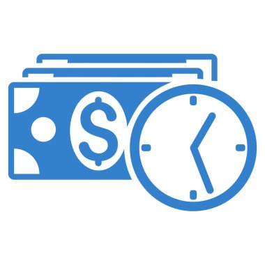 Kredi düz vektör simgesi