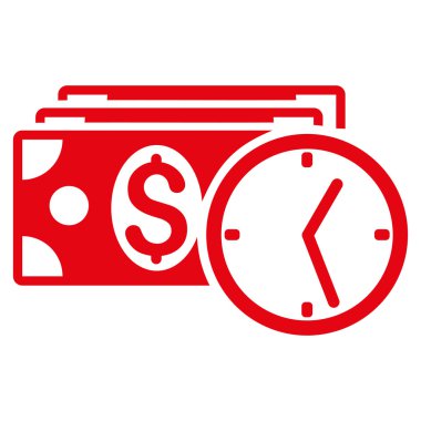 Kredi düz vektör simgesi