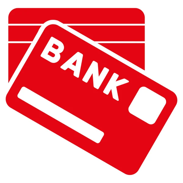 Bank kaarten platte Vector Icon — Stockvector