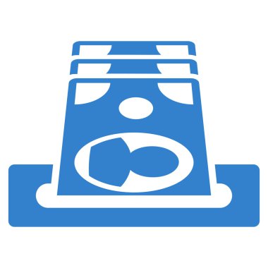 Ödeme Terminal düz glif simgesi