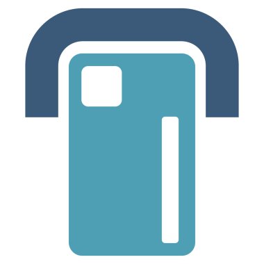 Ödeme Terminal düz glif simgesi