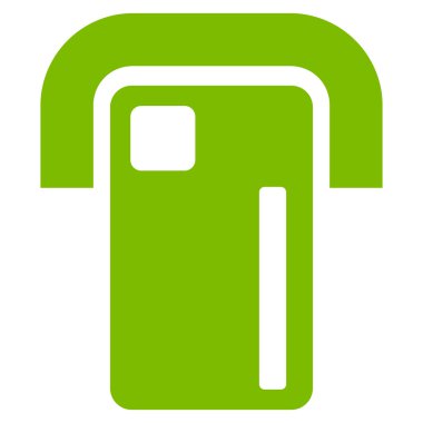 Ödeme Terminal düz glif simgesi