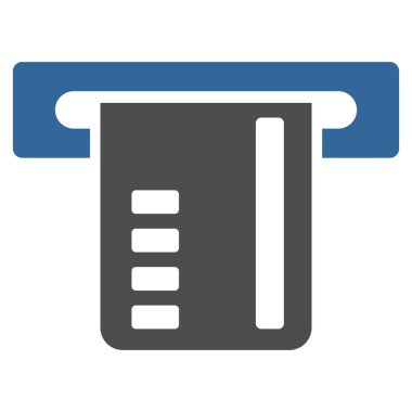 Bilet Terminal düz glif simgesi