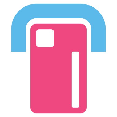 Ödeme Terminal düz glif simgesi