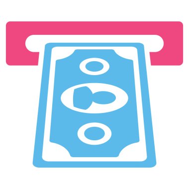 Bankamatiğe Terminal düz glif simgesi