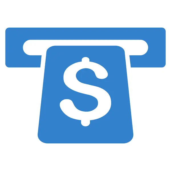 ATM Flat Glyph pictogram — Stockfoto