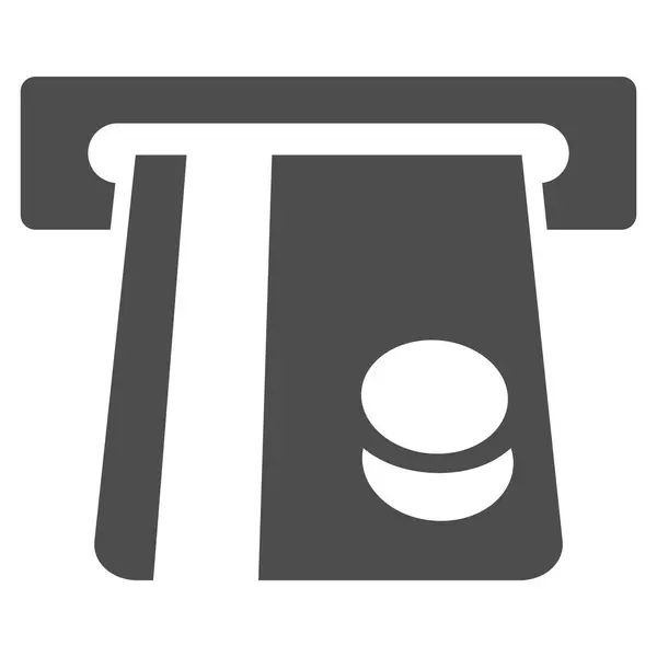 Bank karta terminalu płaskie glifów ikona — Zdjęcie stockowe