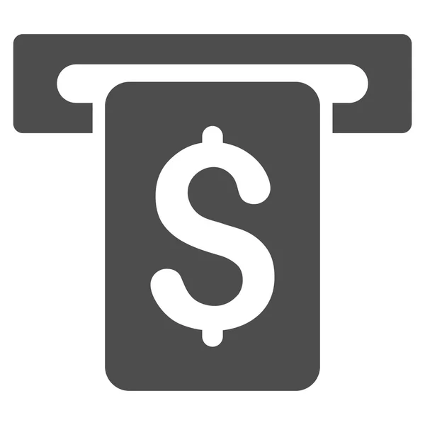 现金取款平标志符号图标 — 图库照片
