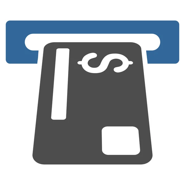 Bank Card Terminal platte Glyph pictogram — Stockfoto