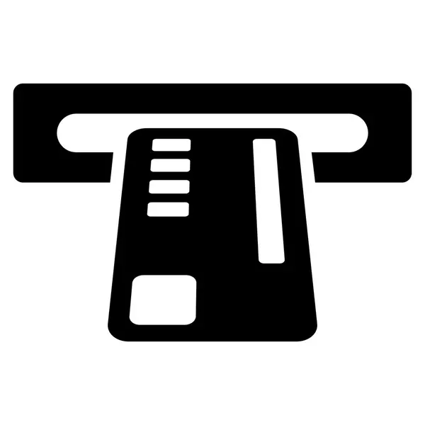 Fahrkartenautomat flach glyphen Symbol — Stockfoto