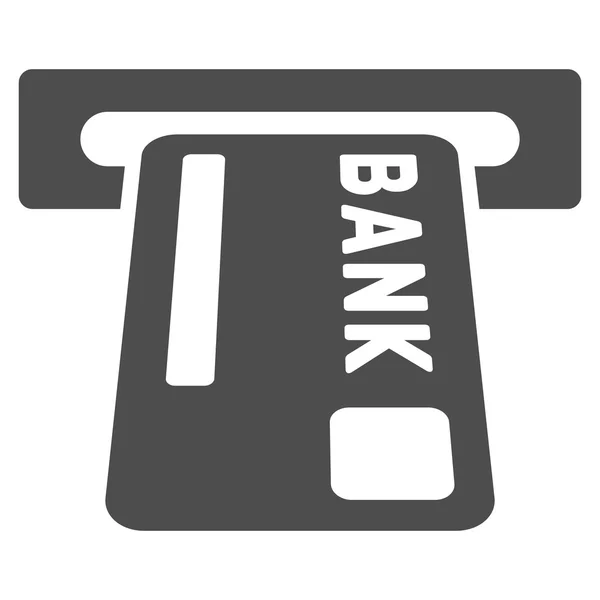 Bankomaty płaskie glifów ikona — Zdjęcie stockowe