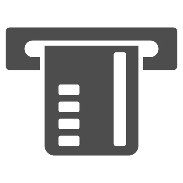 Ticketterminal flaches Glyphen-Symbol — Stockfoto