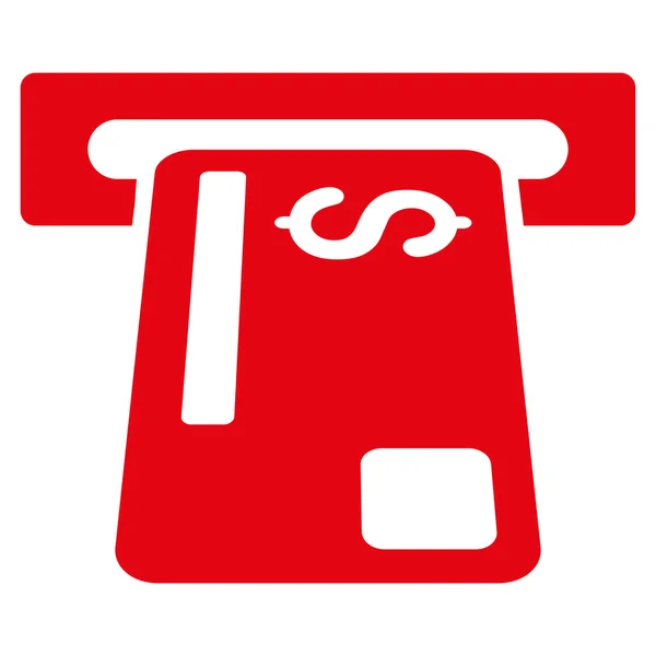 Bank kort Terminal platt Glyph ikonen — Stockfoto