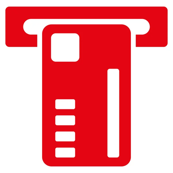 Ticket Machine Flat Glyph Icon — Stock Photo, Image
