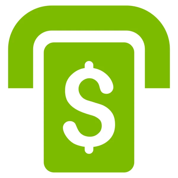 Cashpoint Flat glyf ikona — Stock fotografie