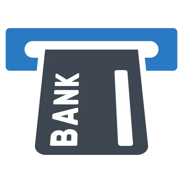 Bank Atm Flat Glyph pictogram — Stockfoto