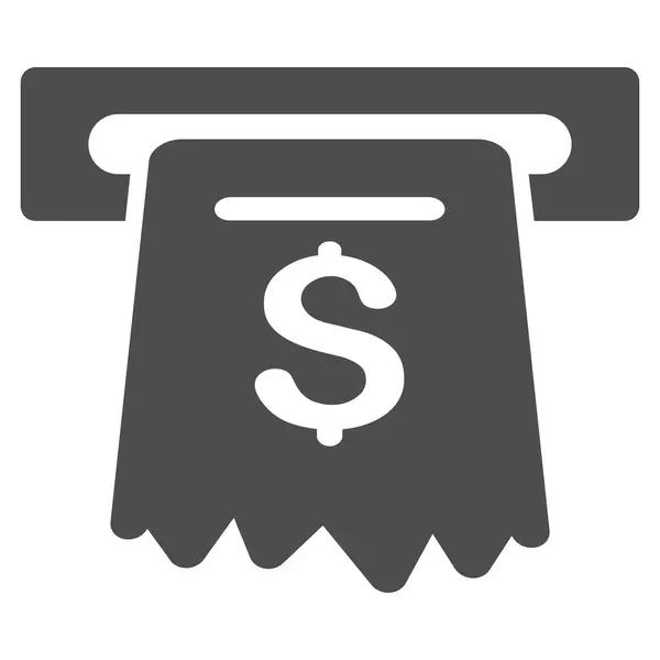 ATM Flat glyf ikona — Stock fotografie
