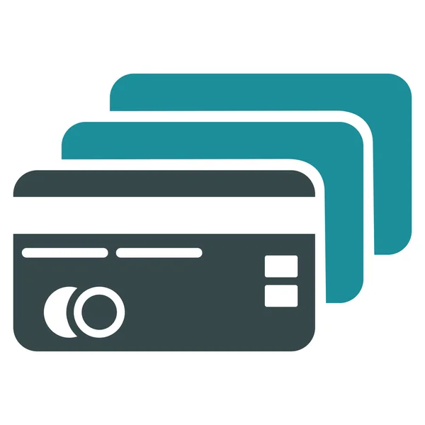 Bankkort Flat Glyph Icon – stockfoto