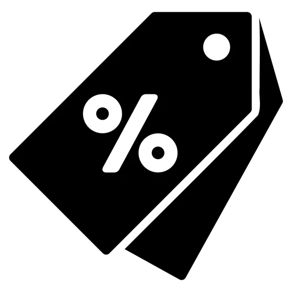 Desconto por cento Etiquetas Flat Vector Icon —  Vetores de Stock