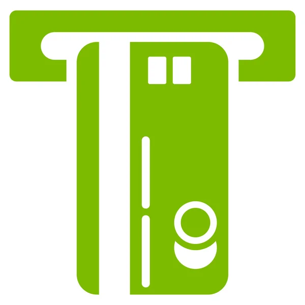 Geldautomat flaches Glyphen-Symbol — Stockfoto