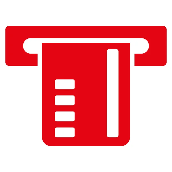 Ticket Terminal Flat Glyph Icon — Stock Photo, Image