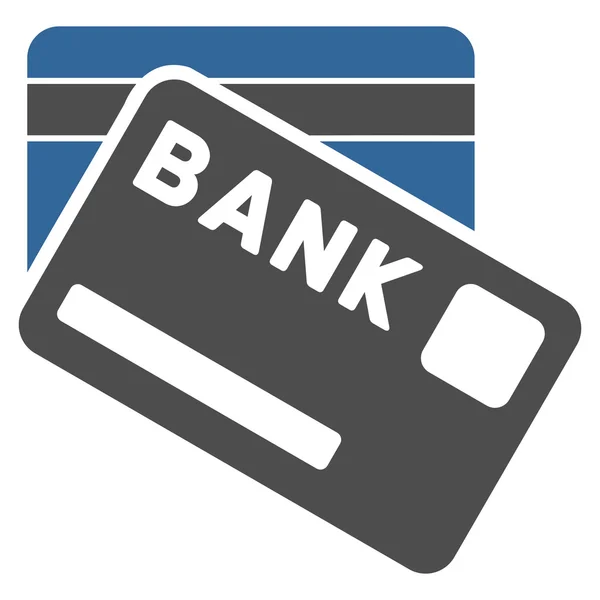 Tarjetas bancarias Flat Vector Icon — Vector de stock