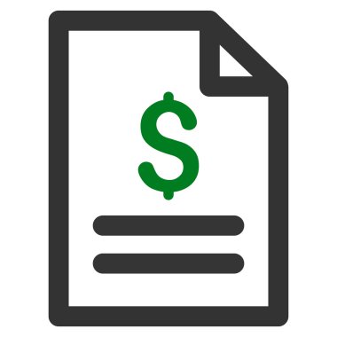 Fiyat listesi düz vektör simgesi