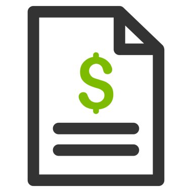 Fiyat listesi düz vektör simgesi