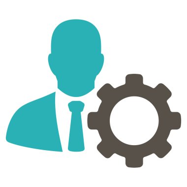 Asker düz vektör simgesi