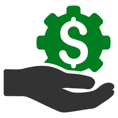 Mühendislik hizmet düz vektör simgesi