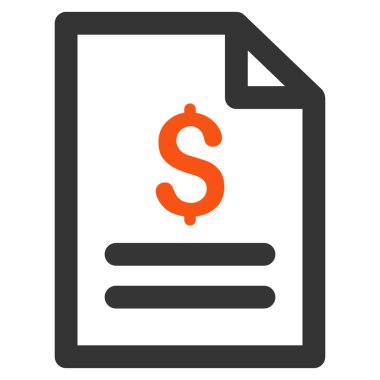 Fiyat listesi düz vektör simgesi