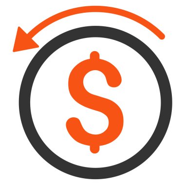 Düz vektör simge iade