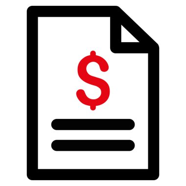 Fiyat listesi düz vektör simgesi