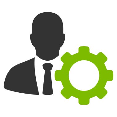 Asker düz vektör simgesi