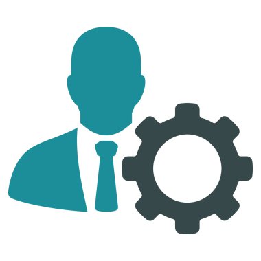 Asker düz vektör simgesi