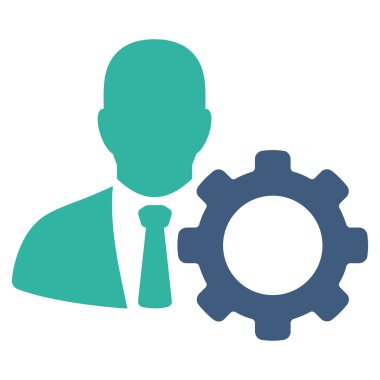 Asker düz vektör simgesi