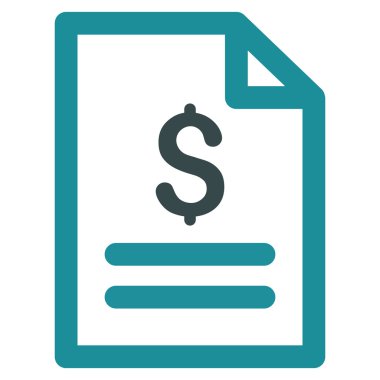 Fiyat listesi düz vektör simgesi