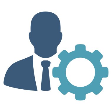 Asker düz vektör simgesi