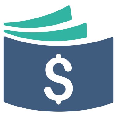 Çek defteri düz vektör simgesi