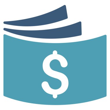 Çek defteri düz vektör simgesi