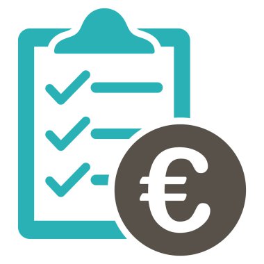 Euro satın alma Pad düz vektör simgesi