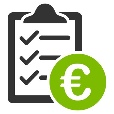 Euro satın alma Pad düz vektör simgesi